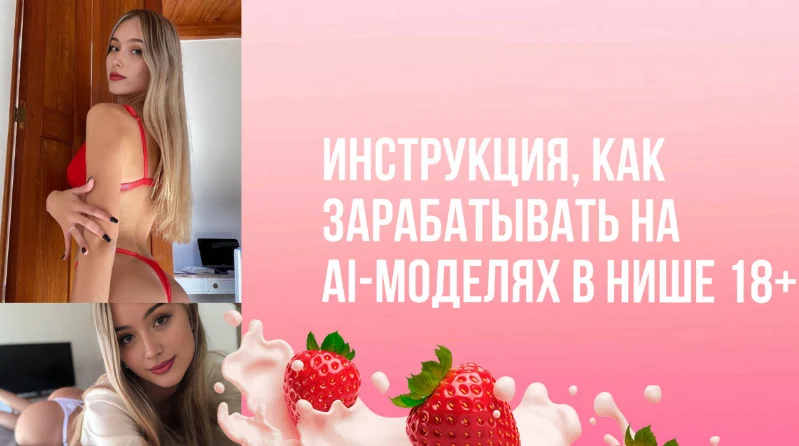 [Продюсер нейродевочек] От 60000₽/месяц на Телеграм-канале модели 18+ через нейросеть (2024)