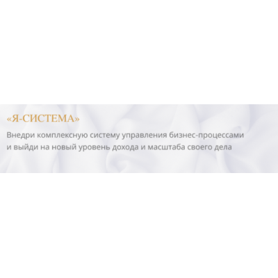Я - система. Анастасия Лобанова