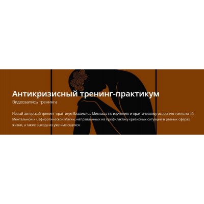Антикризисный тренинг-практикум. Владимир Миклаш
