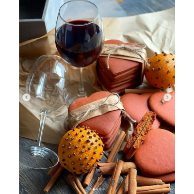 Новогодний глинтвейн: пряники на красном вине. gift_cookies Новогодний глинтвейн: пряники на красном вине. gift_cookies