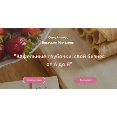 Вафельные трубочки: свой бизнес от А до Я Виктория Михалина Вафельные трубочки: свой бизнес от А до Я Виктория Михалина