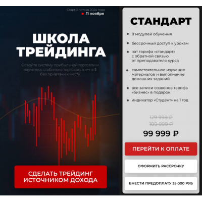 Школа трейдинга 2024. Тариф Стандарт. Игорь Андреев Школа трейдинга 2024. Тариф Стандарт. Игорь Андреев
