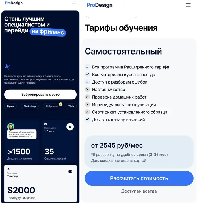 Яна Воропаева — ProDesign. Стань лучшим специалистом и перейди на фриланс