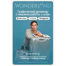 Графический дизайнер с навыками ИИ. Тариф Самостоятельный. Алиса Яковлева, Design Wonderland